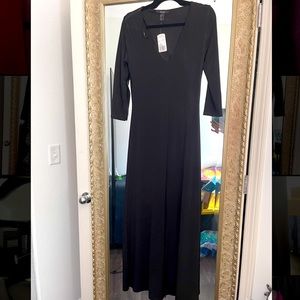 Black maxi dress